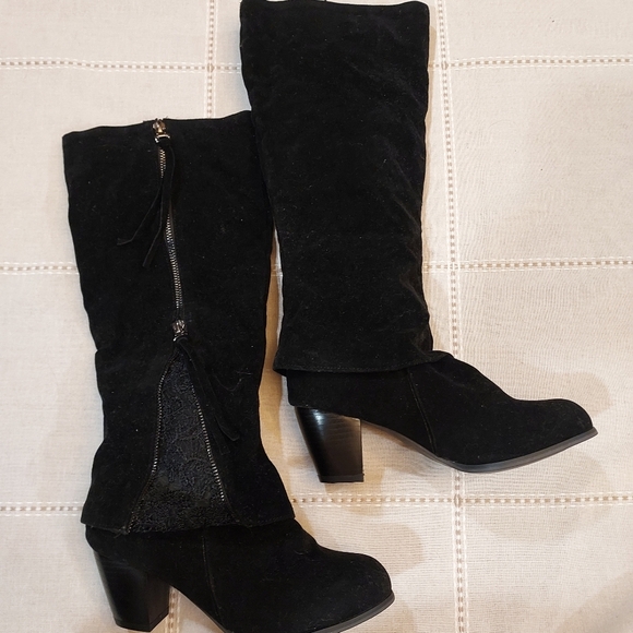 Black Knee high boots. 7.5 us/38eur - Picture 4 of 8